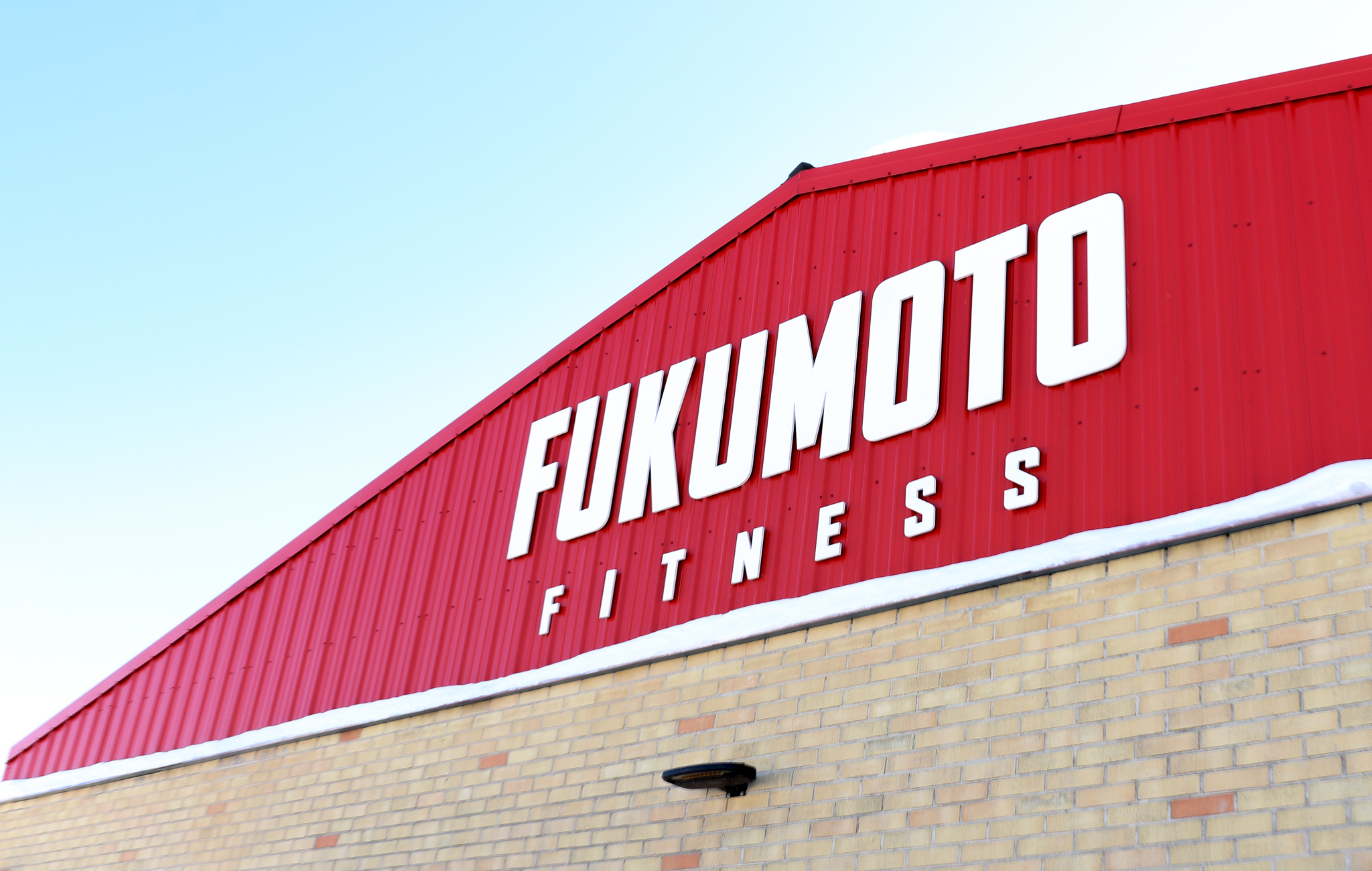 Fukumoto Fitness building sign.