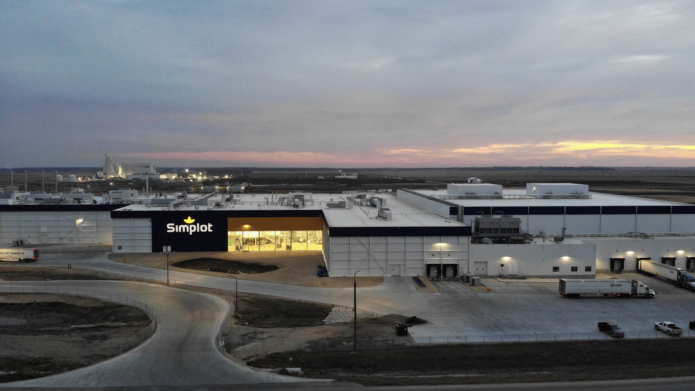 Exterior of Simplot building